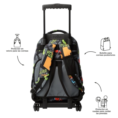 Mochila con ruedas Totto Renglones truck