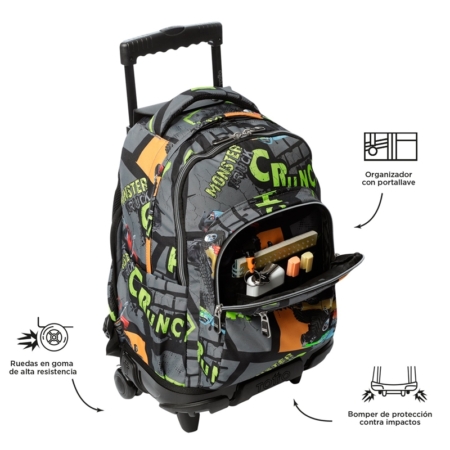 Mochila con ruedas Totto Renglones truck