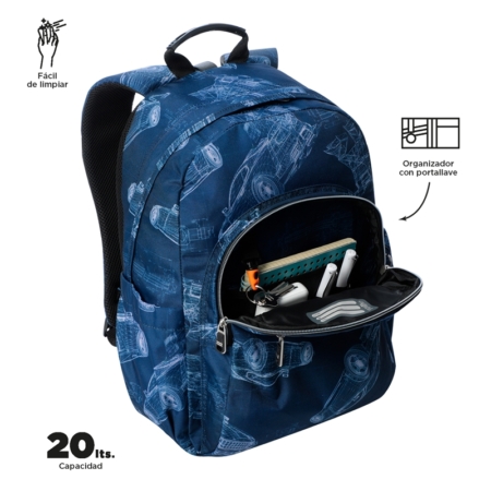 Mochila Totto Acuareles blueprint