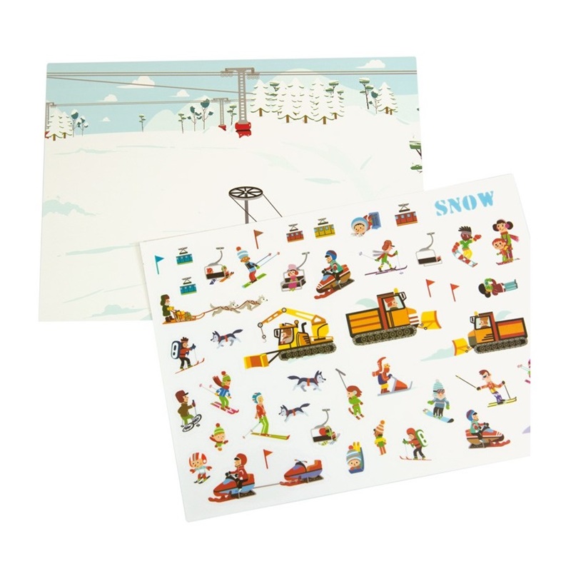 Pegatinas reutilizables Fun Life 4 Pegatinas reutilizables Fun Life