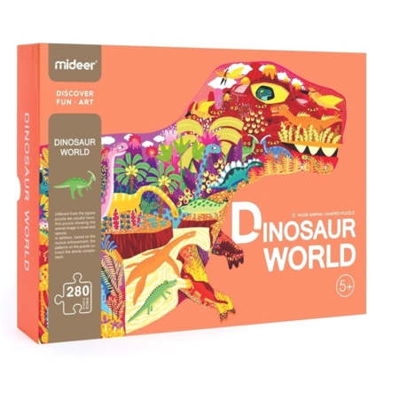 Puzzle silueta El mundo de los dinosaurios 280 piezas
