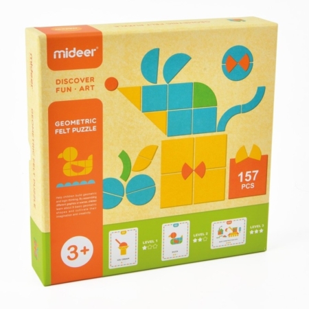 Puzzle geométrico de doble cara