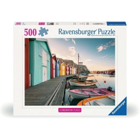 Puzzle Casas flotantes en Smögen 500 piezas