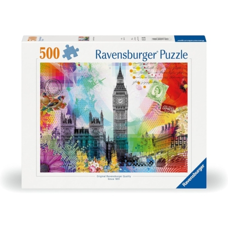 Puzzle Postal de Londres 500 piezas