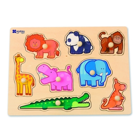 Puzzle encaje animales de la jungla