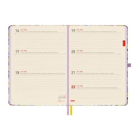 Agenda escolar 2025-2026 Finocam 18 meses Minimal M5 semana vista girl