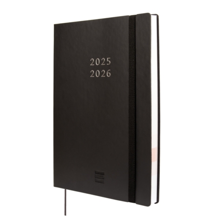 Agenda escolar 2025-2026 Finocam 18 meses Mara Y10 semana vista vertical negro