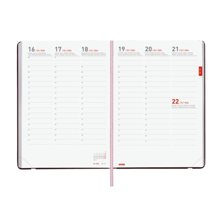 Agenda escolar 2025-2026 Finocam 18 meses Mara Y10 semana vista vertical pretty