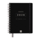 Agenda escolar 2025-2026 Finocam 16 meses Tempus 1/4 semana vista vertical negro