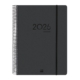 Agenda escolar 2025-2026 Finocam 16 meses Ikon E40 día página negro