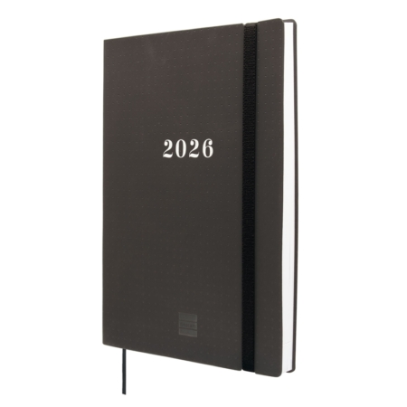 Agenda escolar 2025-2026 Finocam 16 meses Dotted Y10 semana vista negro