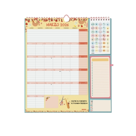 Calendario escolar de pared 2025-2026 Finocam 16 meses Plus vitae