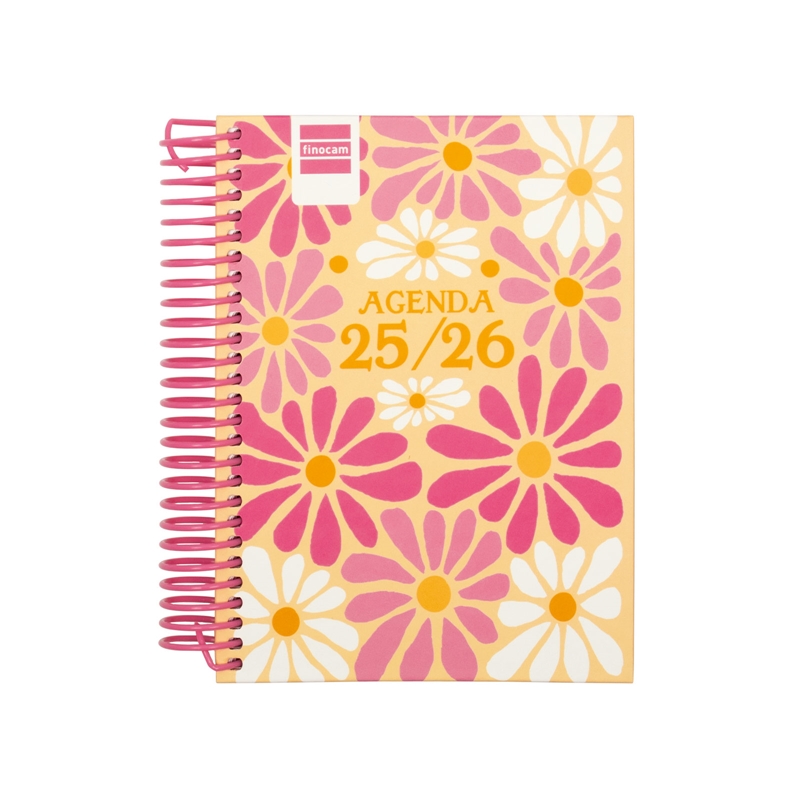 Agenda escolar 2025-2026 Finocam Diva 1/8 día página spring