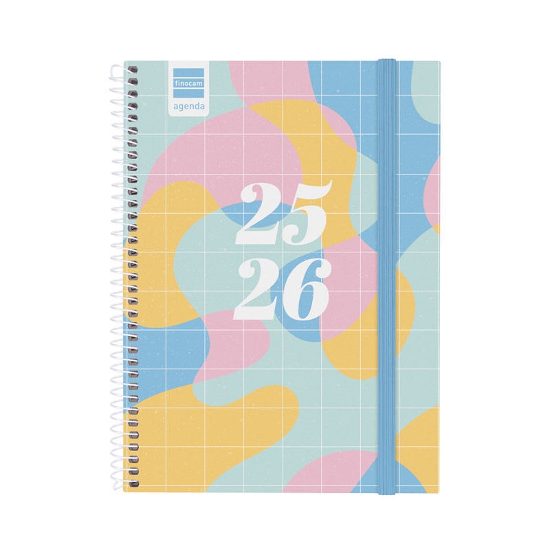 Agenda escolar 2025-2026 Finocam Secundaria 1/4 semana vista art