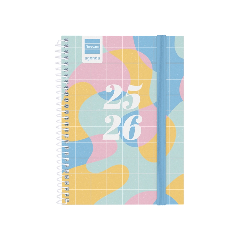 Agenda escolar 2025-2026 Finocam Secundaria 1/8 semana vista art euskera