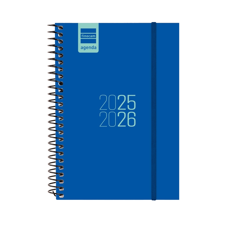 Agenda escolar 2025-2026 Finocam Espir E8 semana vista azul