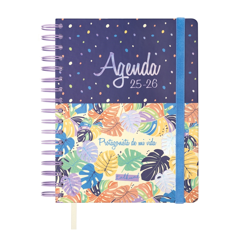 Agenda escolar 2025-2026 Finocam Talkual 1/4 día página vida