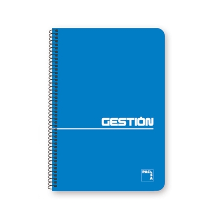 Bloc con espiral Pacsa Gestión tapa blanda 4º cuadriculado 4 x 4 mm 80 hojas