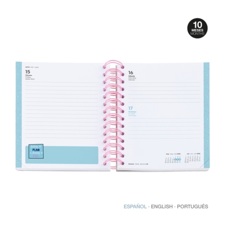 Agenda escolar 2025-2026 Miquelrius B2F día página silver