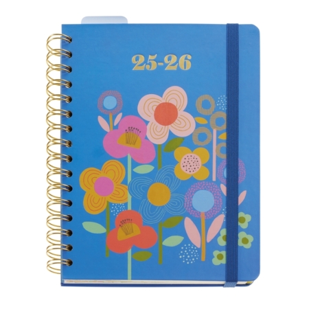 Agenda escolar 2025-2026 Miquelrius Plus día página Anne Lehman Happy flowers