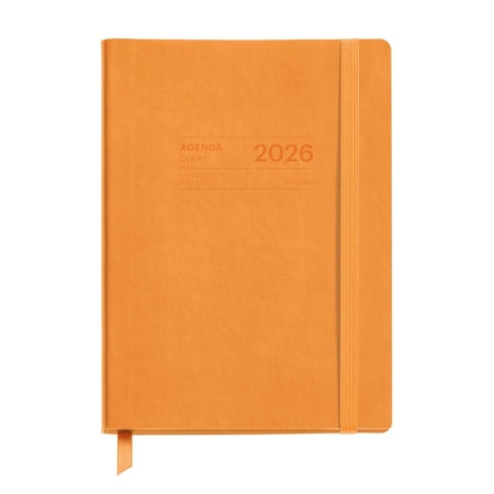 Agenda escolar 2025-2026 Miquelrius 14x19 16 meses semana vista B2B naranja