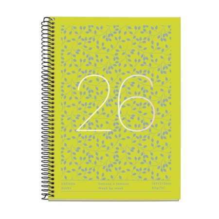 Agenda escolar 2025-2026 Miquelrius Plus 18 meses semana vista Hojas