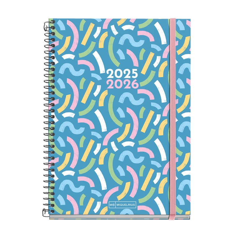 Agenda escolar 2025-2026 Miquelrius Plus día página Serpentina