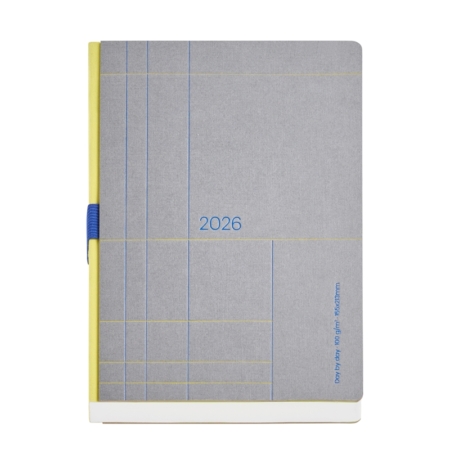 Agenda 2026 Miquelrius Plus día página Líneas gris Basics