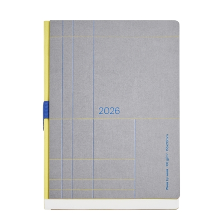 Agenda 2026 Miquelrius Plus semana vista Líneas gris Basics