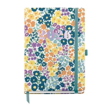 Agenda 2026 Miquelrius Plus semana vista impressionist flowers