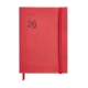 Agenda 2026 Miquelrius Plus día página Luxor flexible rojo