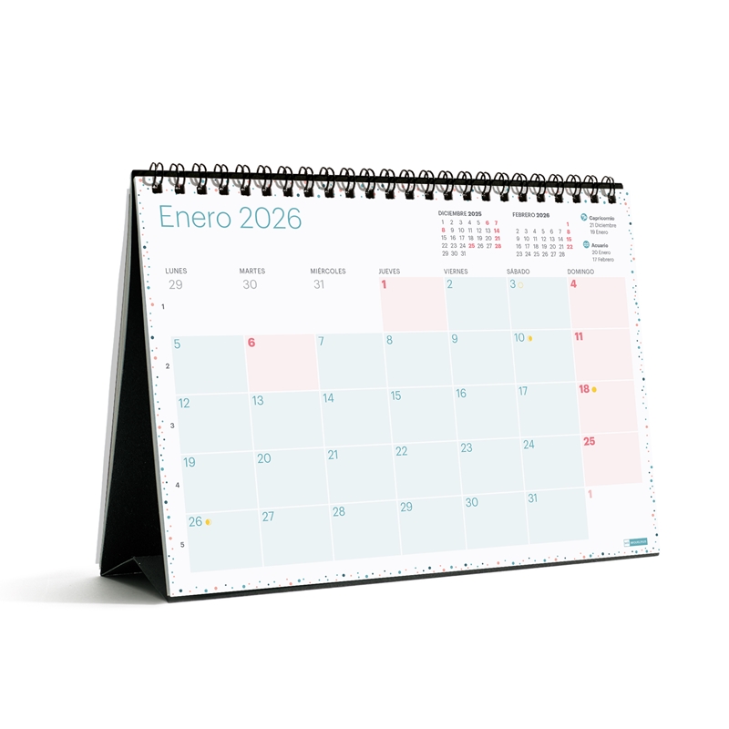 Calendario 2026 Miquelrius sobremesa A5 lovely