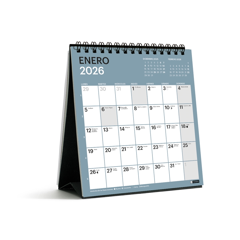 Calendario 2026 Miquelrius sobremesa 14x15 chromat
