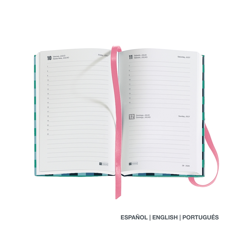Agenda 2026 Miquelrius Passport día página color block 2 Agenda 2026 Miquelrius Passport día página color block
