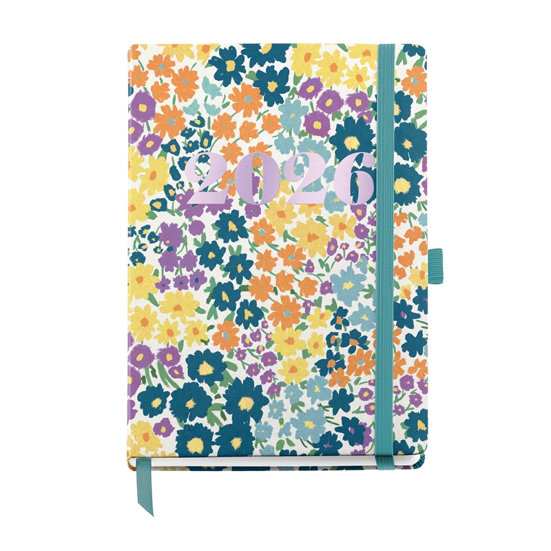 Agenda 2026 Miquelrius Journal semana vista impressionist flowers