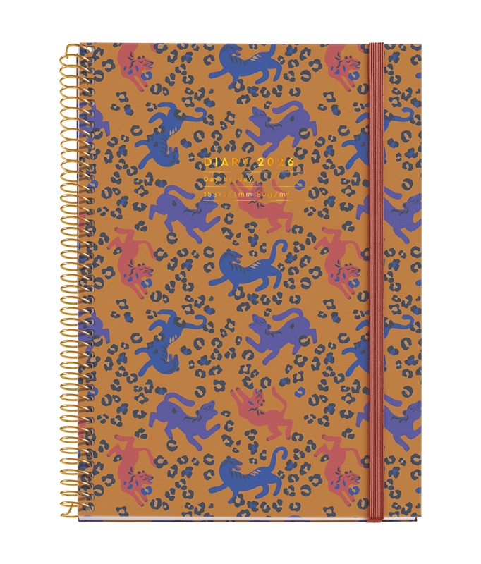 Agenda 2026 Miquelrius espiral Plus día página leopard