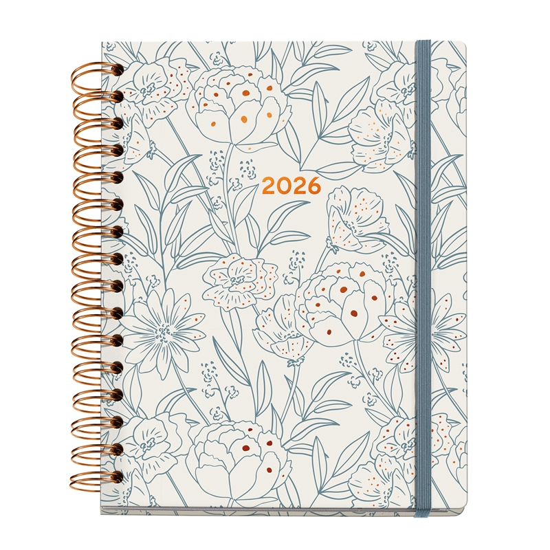 Agenda 2026 Miquelrius Plus wire-o día página bouquet Arno
