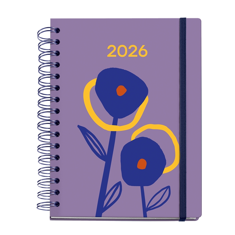 Agenda 2026 Miquelrius Plus wire-o día página dualidad marguerita