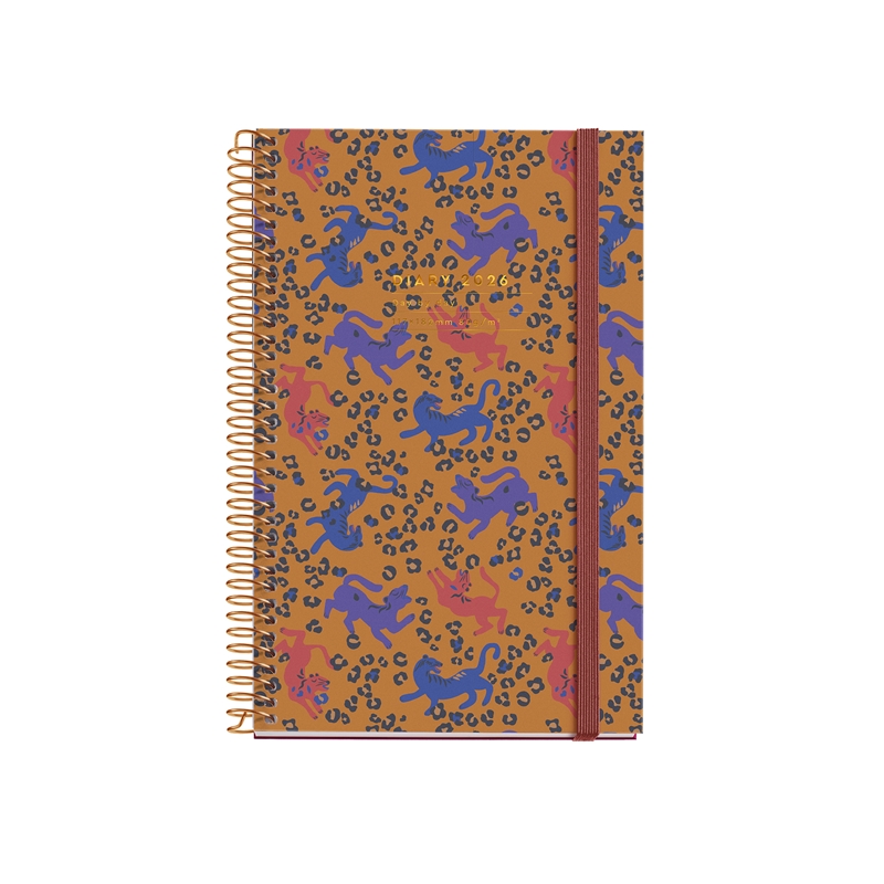 Agenda 2026 Miquelrius espiral Activa día página leopard