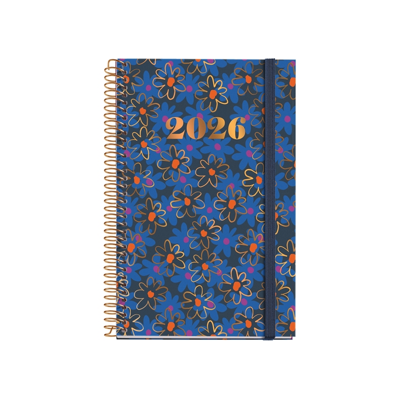 Agenda 2026 Miquelrius espiral Activa semana vista daisies