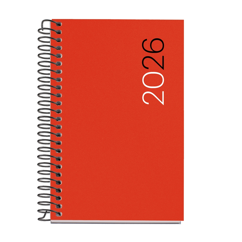 Agenda 2026 Miquelrius espiral Caddy semana vista PP city rojo