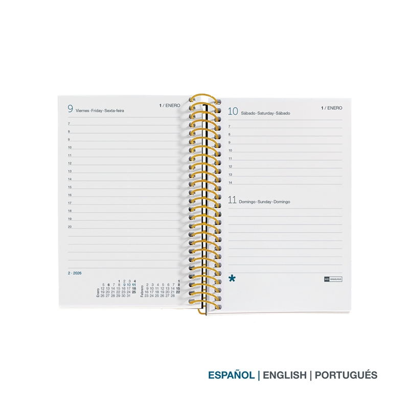 Agenda 2026 Miquelrius espiral Caddy día página polka dots 2 Agenda 2026 Miquelrius espiral Caddy día página polka dots