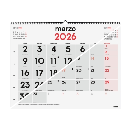 Calendario 2026 Finocam pared mixto XL