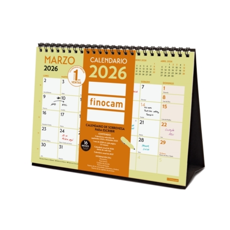 Calendario 2026 Finocam sobremesa Grafik con espacio para escribir S
