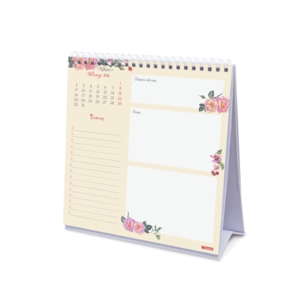 Calendario 2026 Finocam sobremesa Design con espacio para escribir