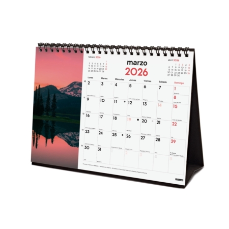 Calendario 2026 Finocam sobremesa atardeceres mágicos