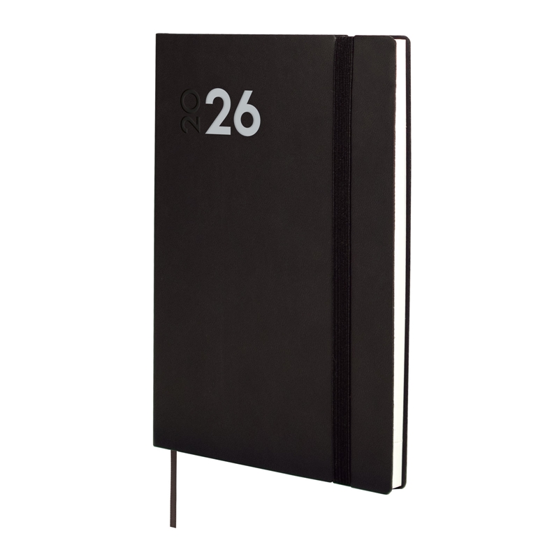 Agenda 2026 Finocam Mara Y10 semana vista vertical negro