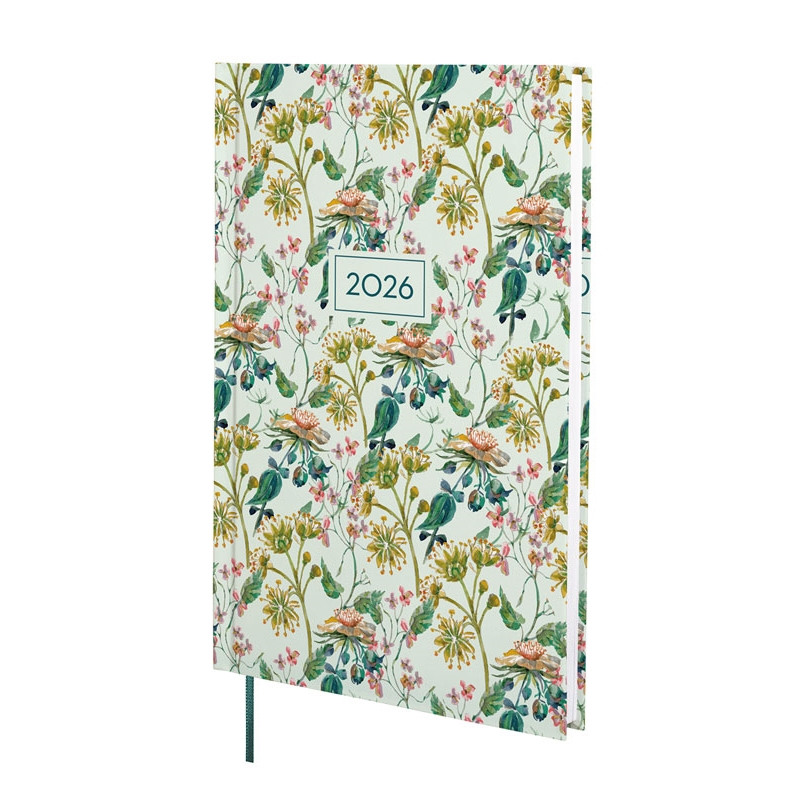 Agenda 2026 Finocam Design Y10 semana vista vertical botanic