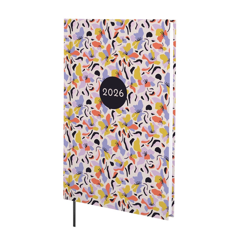 Agenda 2026 Finocam Design Y10 semana vista vertical malva