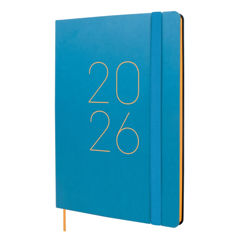 Agenda 2026 Finocam Lisa FA5 semana vista vertical azul